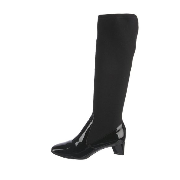 Nicholas Kirkwood Patent Leather Knee-High Riding Boots - Picture 1 of 5